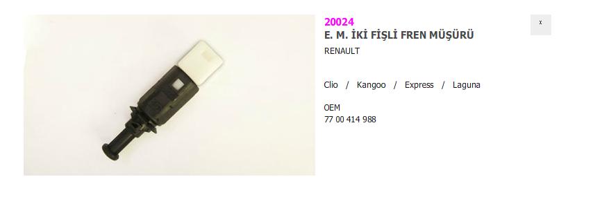 FREN%20MÜŞÜRÜ%20VTI0006%20CLIO%20KANGO%20EXPRES%20LAGUNA%204FİŞLİ