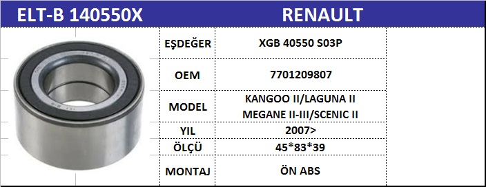AKS%20BİLYASI%20ÖN%20XGB40550S03P%20CLIO-II%20LAGUNA-II%20KANGO-II%20ABSLİ