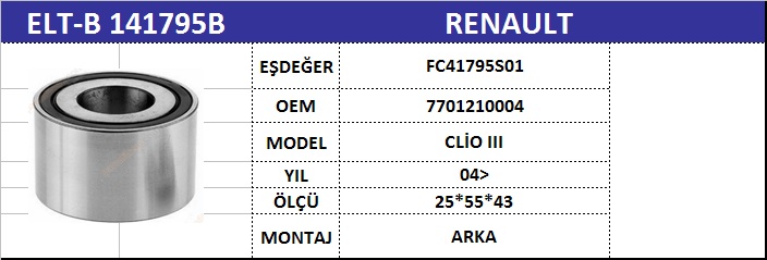 AKS%20BİLYASI%20ARKA%20B141795B%20CLIO-III%20MODUS%20GRAND%20(04-)
