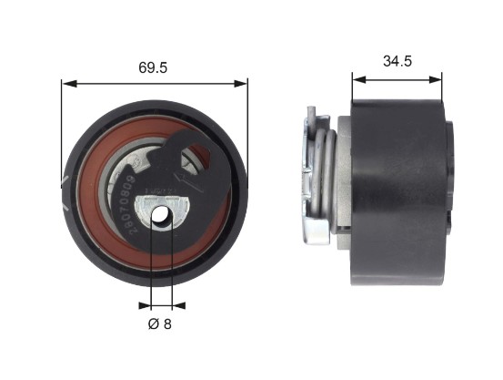 GATES-T43200%20TRİGER%20RULMANI%20(69X34)
