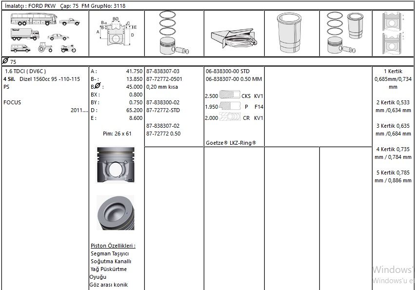 MOTOR%20SEGMANI%2068383000G%20STD%2075,00%20FOCUS%201.6TDCİ%20EURO%205%20DV6C%20P208%20C4%201.6HDİ