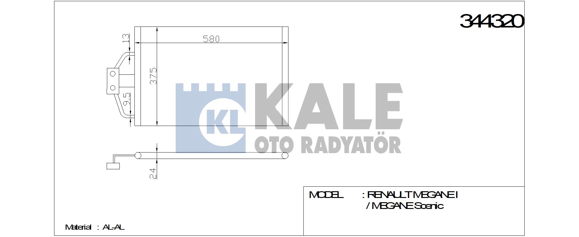 KLİMA%20RADYATÖRÜ%20344320%20MEGANE%20 I%201.4 E%2096%2003%20(KURUTUCU%20İLE)