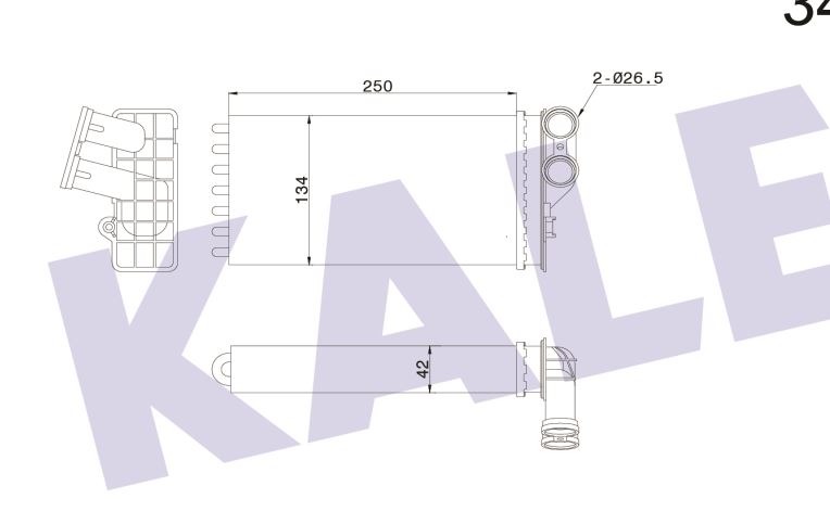 KALORİFER%20RADYATÖRÜ%20346280%20C4%20P307%20DV6%20(1.6HDI)%202.0HDI%2016V%20(04-)