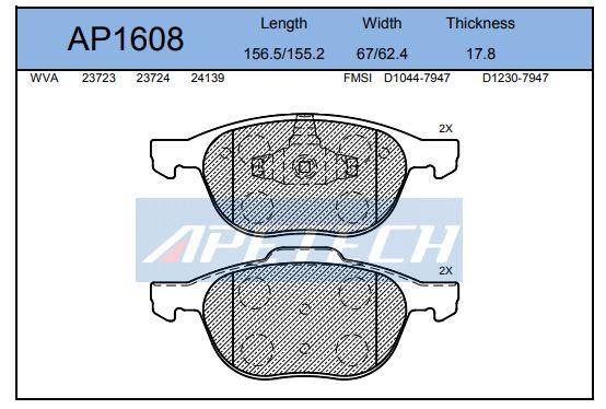 DİSK BALATA ÖN A031869 FOCUS-II CMAX (03-) ECOSPORT TOURNEO CONNET KUGA