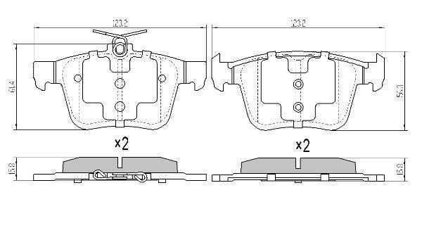 Volkswagen Golf VII, Seat Leon, Audi A3, Polo (12-), T-Roc Arka Disk Balata