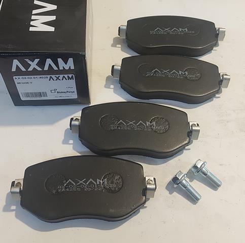 DİSK BALATA ÖN AX-02-02-01-4028 MEGANE 16- 1.2 TCE 1.5 DCI