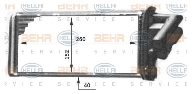 KALORİFER RADYATÖRÜ 8FH351311714 LAGUNA-I-II (260X152X40)