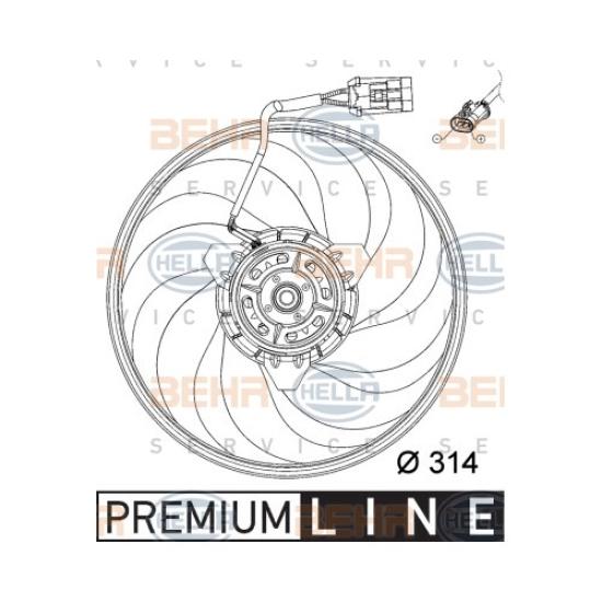 FAN MOTORU 8EW351034421 CORSA-C 1.2 1.4