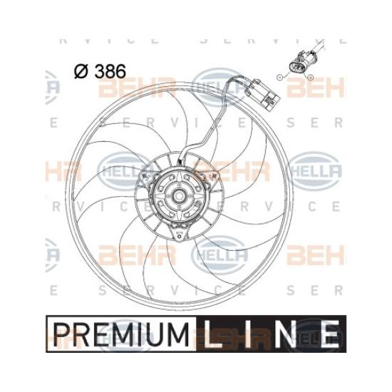 FAN MOTORU 8EW351034431 CORSA-C 1.2 1.4