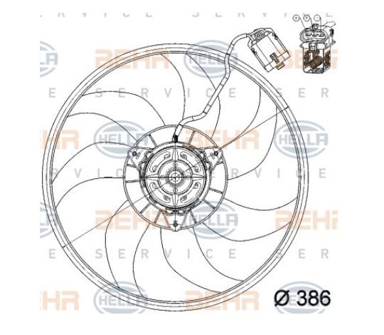 FAN MOTORU 8EW351039701 CORSA-C 1.3 CDTI 1.7