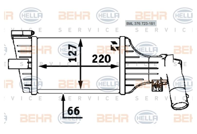 TURBO RADYATÖRÜ 8ML376723181 ASTRA-G 1.7 DTI
