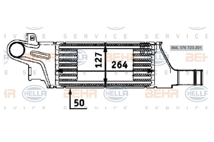 TURBO RADYATÖRÜ 8ML376723201 CORSA-C 1.7CDTI