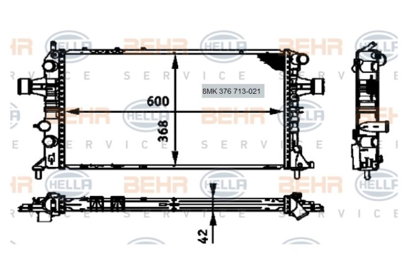 RADYATÖR 8MK376713021 ASTRA-G (X17DTH)