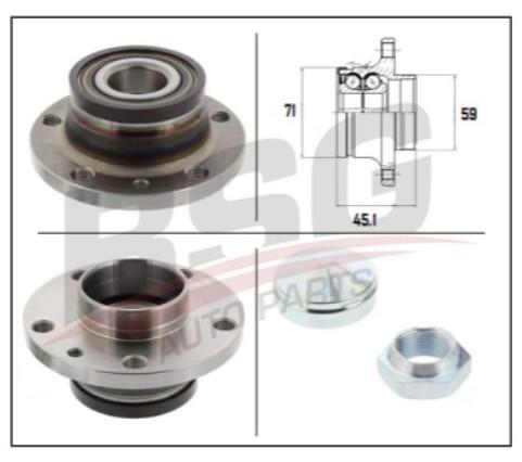 BSG-25-600-040 ARKA PORYALI RULMAN *5 BİJON* ABSLİ