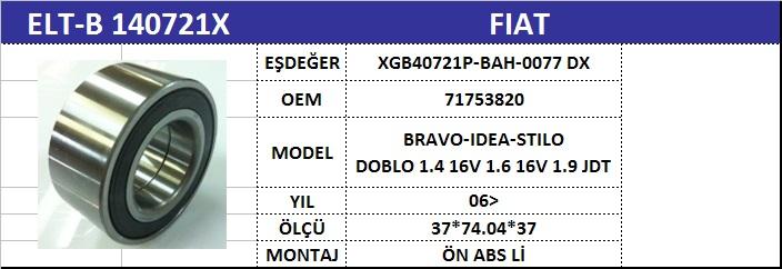 Fiat Doblo Egea Stilo Bravo Aks Bilyası Ön