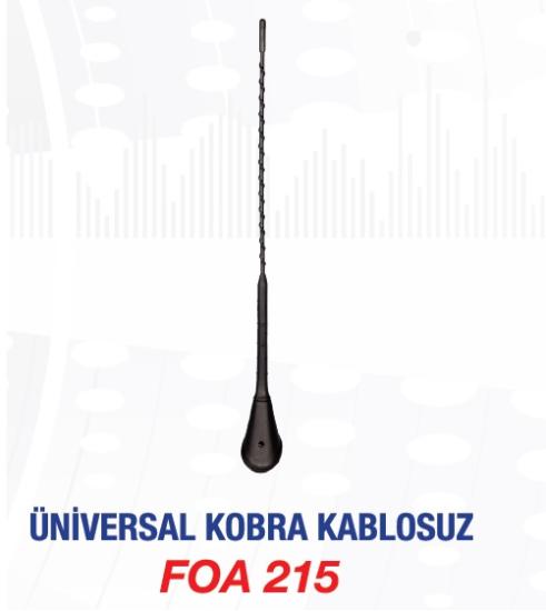 FLASH-FOA215 Universal Kobra Komple Anten