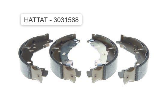 HATTAT-3031568 Arka Fren Pabuç Seti Dacia Logan