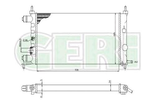 JDEUS-M-0200770 Motor Su Radyatörü Opel Astra G