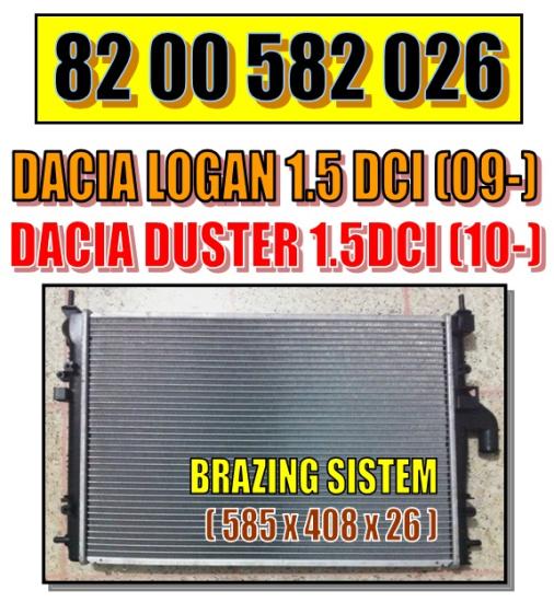 JDEUS-M-0231050 Motor Su Radyatörü Dacia Duster