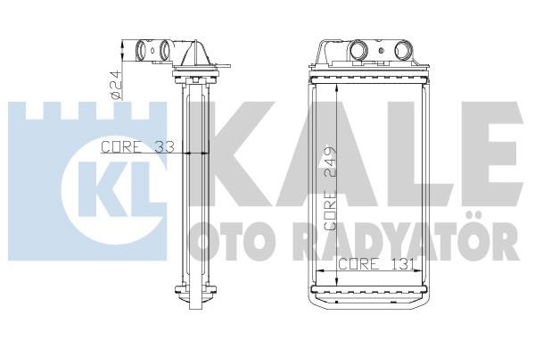 KALE-0184841AB Kalorifer Radyatörü Fiat Albea