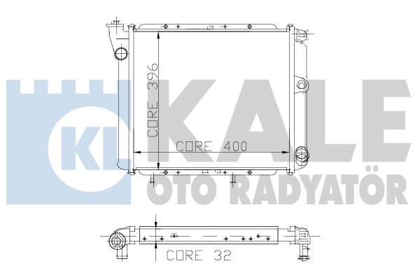 KALE-0503112AL Motor Su Radyatörü Renault 9