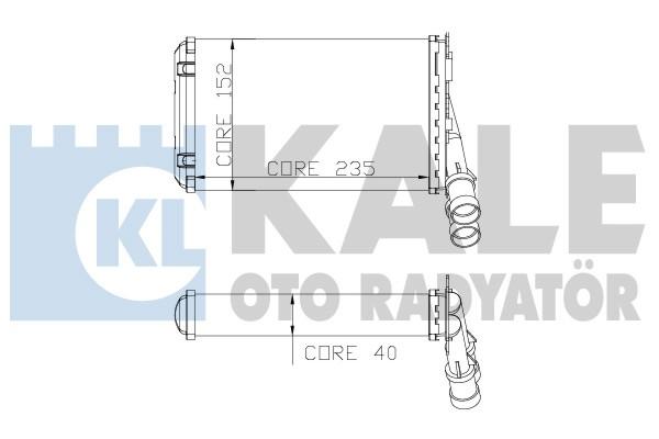 KALE-2081832AL Kalorifer Radyatörü Peugeot 306
