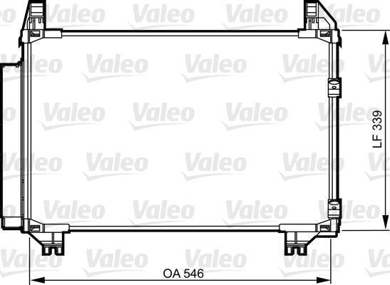 KALE-343110 Klima Radyatörü Toyota Yaris 1.0, 1.3
