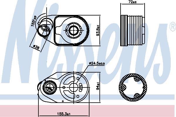 KALE-344530 Motor Yağ Soğutucusu Iveco Daily V