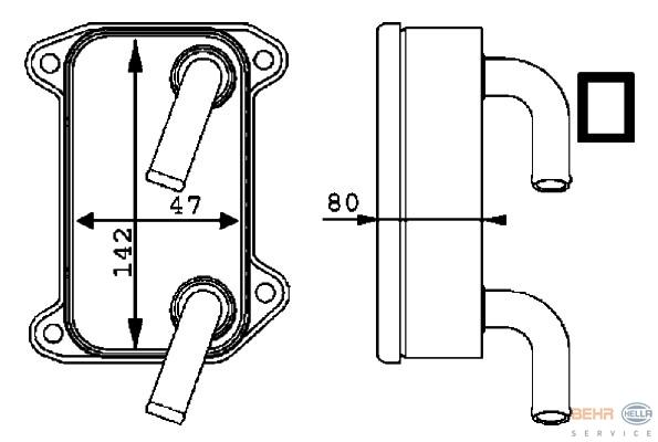 KALE-344695 Motor Yağ Soğutucusu Volvo S40