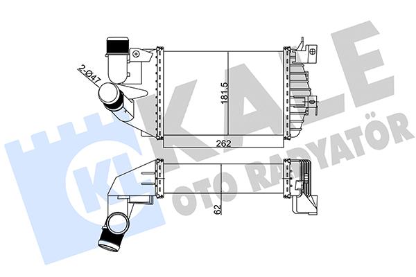 KALE-345800 Turbo Radyatörü Opel Astra H