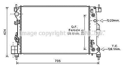 KALE-346080 Motor Su Radyatörü Chevrolet Aveo