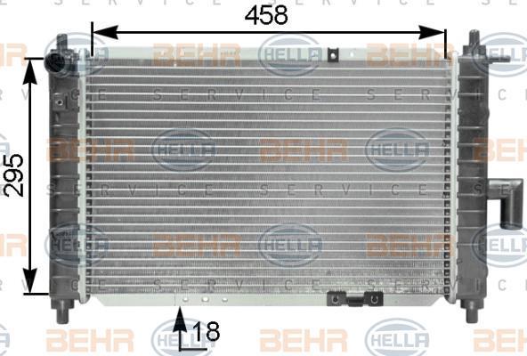 KALE-346090 Motor Su Radyatörü Chevrolet Matiz