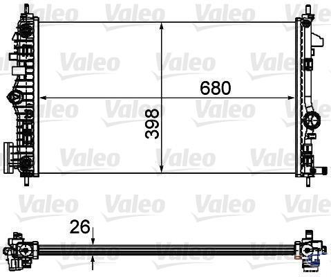 KALE-346190 Motor Su Radyatörü Opel Insignia