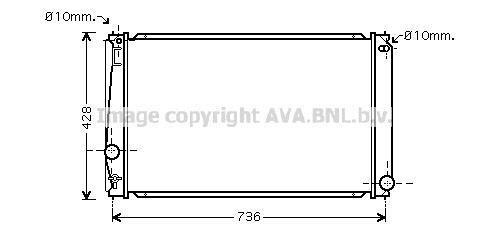KALE-346220 Motor Su Radyatörü Toyota RAV4 III