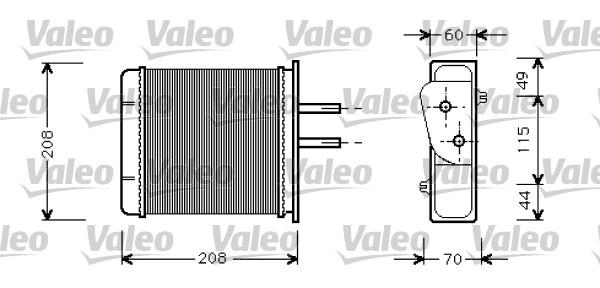 KALE-346370 Kalorifer Radyatörü Fiat Punto