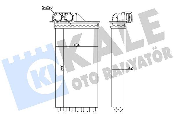 KALE-346440 Kalorifer Radyatörü Citroen C2