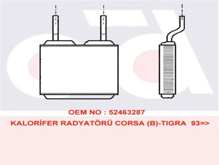 KALE-346685 Kalorifer Radyatörü Opel Corsa B