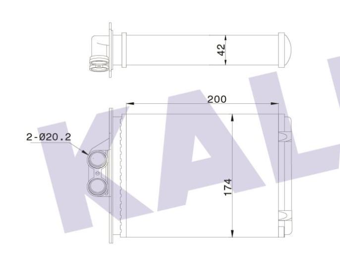 KALE-346695 Kalorifer Radyatörü Opel Vectra B