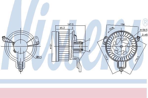 KALE-346890 Kalorifer Fan Motoru Peugeot Partner
