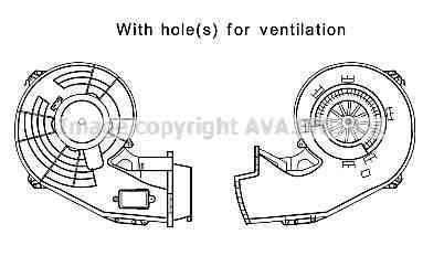 KALE-346910 Kalorifer Fan Motoru Opel Meriva