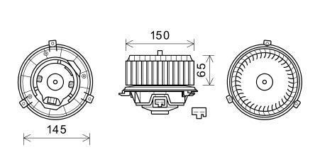 KALE-346920 Kalorifer Fan Motoru Opel Mokka