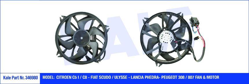 KALE-346980 Radyatör Fan Motoru Peugeot 407