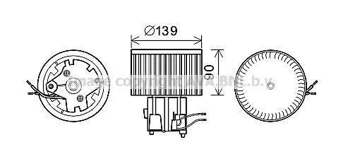 KALE-347040 Kalorifer Fan Motoru Fiat Albea