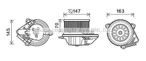 KALE-347075 Kalorifer Fan Motoru Peugeot 106 II