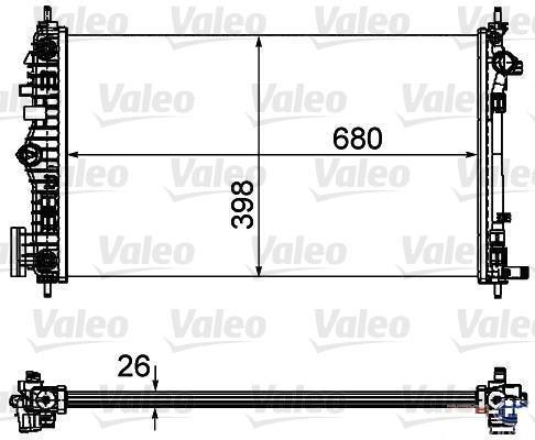 KALE-352300 Motor Su Radyatörü Opel Insignia 2.0