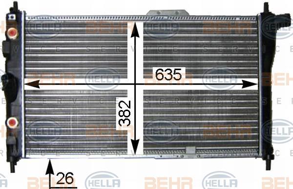 KALE-368100 Motor Su Radyatörü Daewoo Espero