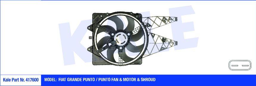 KALE-417600 Radyatör Fan Motoru Fiat Grande Punto