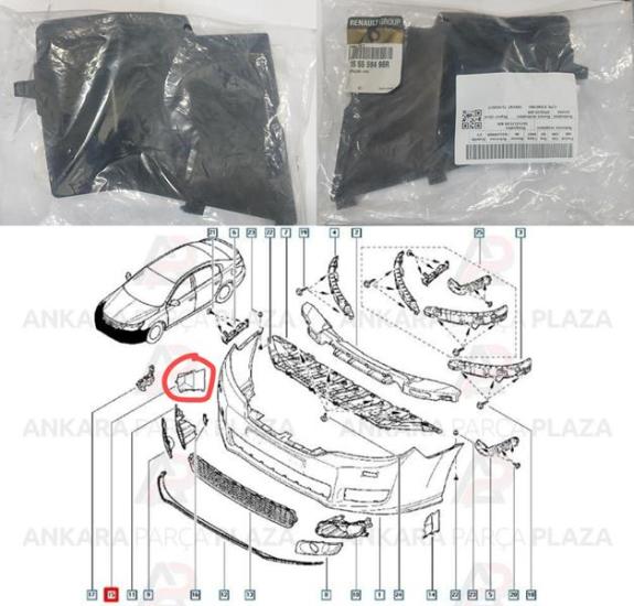 MAİS-165559496R Deflektör Renault Latitude