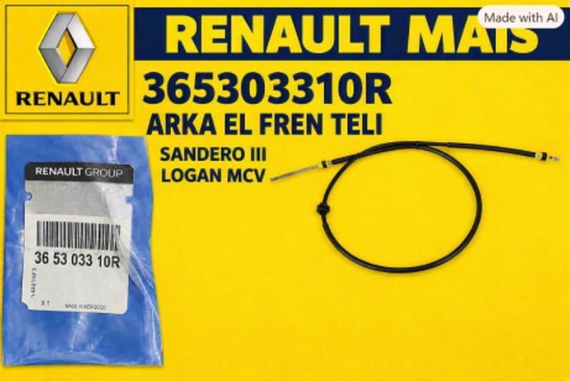 EL FREN TELİ 365303310R SANDERO LOGAN MCV