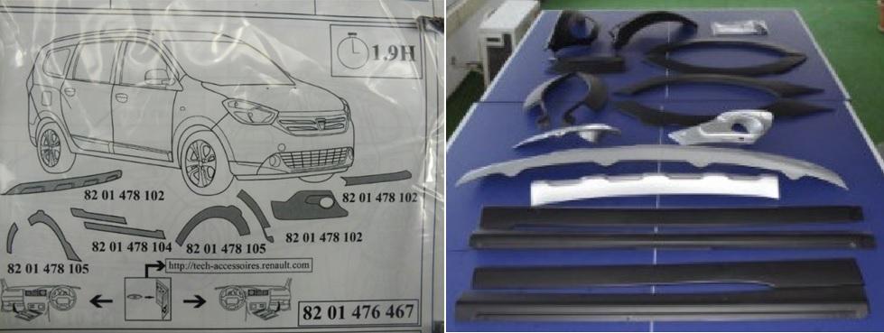 MAİS-8201476467 Koruma Bakalit Kiti Dacia Lodgy